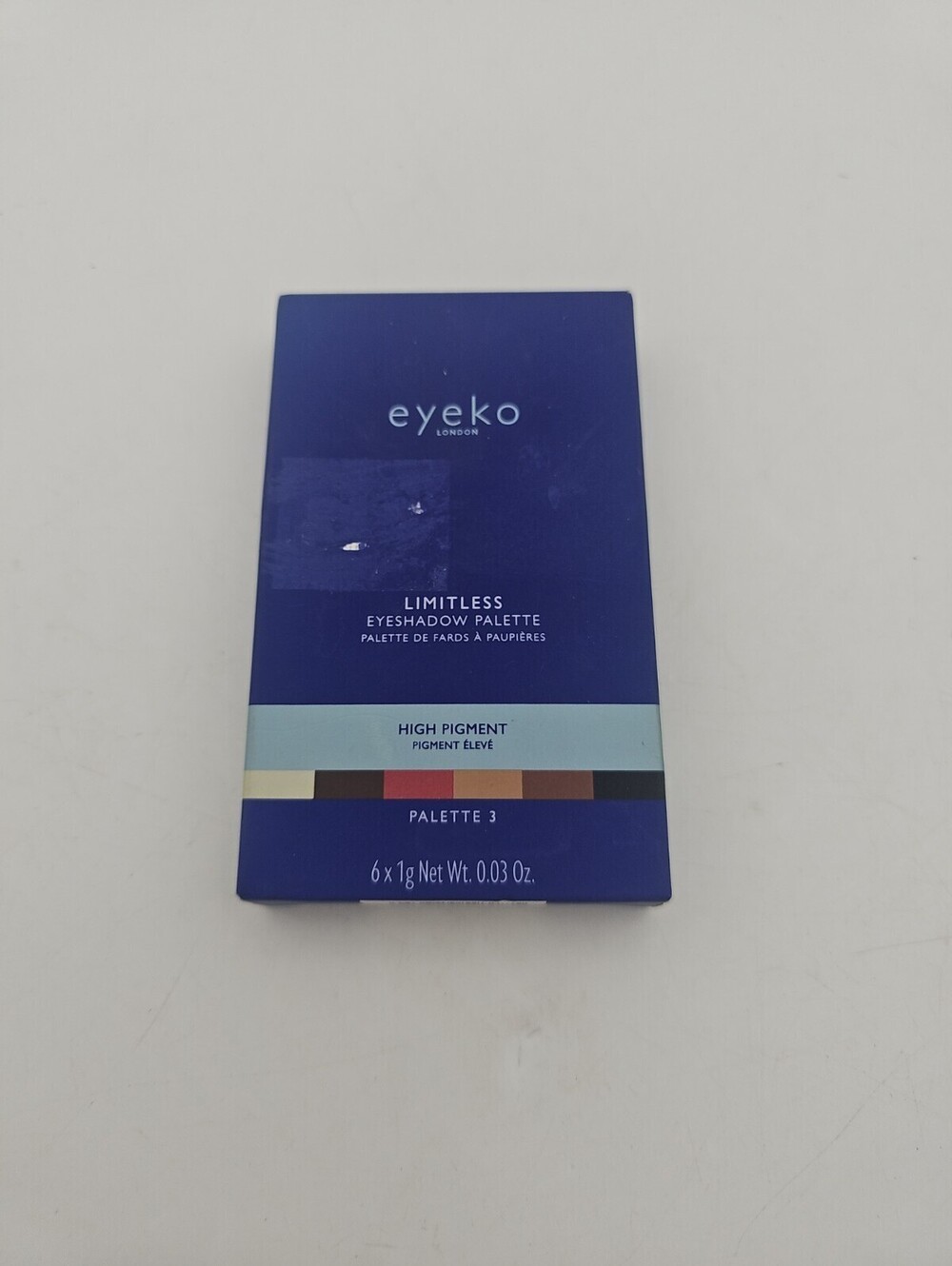 eyeko London LIMITLESS Eyeshadow Palette - High Pigment - Palette 3 - NIB 6 Pan